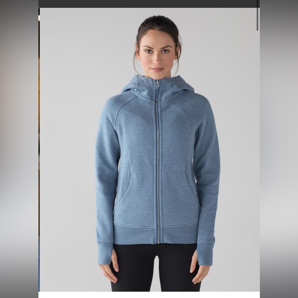 Lululemon Scuba Hoodie in Heathered Illuminight SZ 8